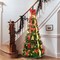 6FT Decorated Artificial Christmas Tree: Festive Lights, Ornaments & Bows - Perfect for Holiday Decor